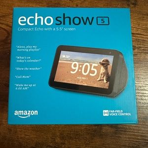 Amazon Echo Show 5 Smart Speaker - Charcoal Black Brand New in Box.